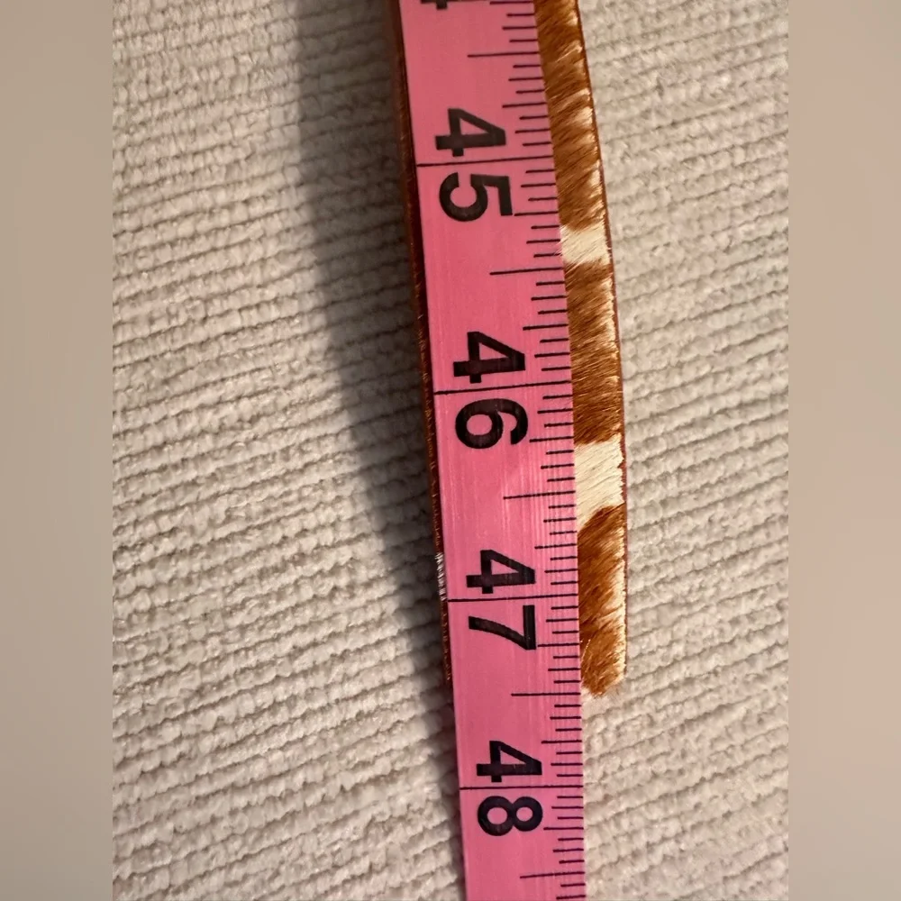Most Wanted Women’s Cow Print Calf Hair Leather Belt. Size XL. NWOT - Picture 10 of 12